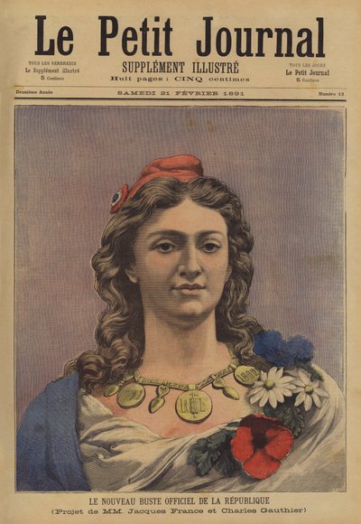 Le nouveau buste officiel de la République française - French School